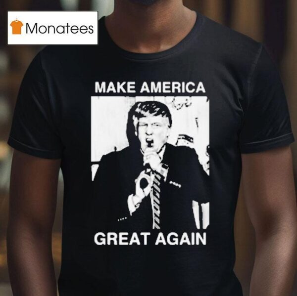 Trump Gun In Mouth Make America Great Again T Shirt