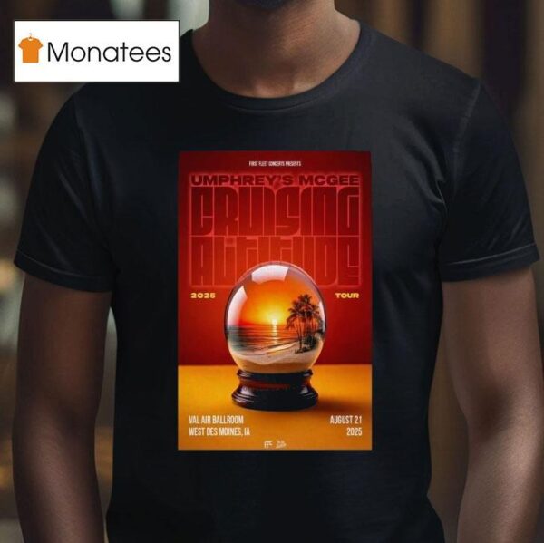 Umphrey S Mcgee Aug Tour West Des Moines Globe T Shirt