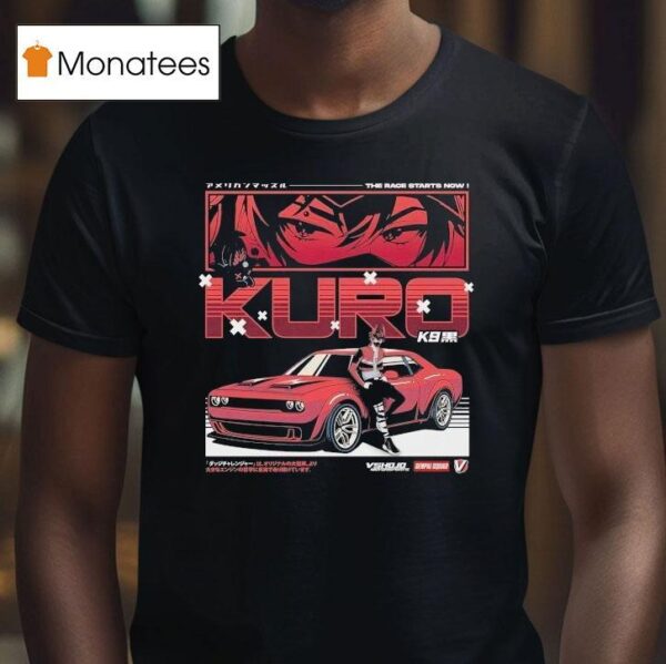 Vshojo X Senpai Squad Kuro The Race Starts Now T Shirt