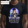 Wednesday Thank You For The Memories Signatures T Shirt