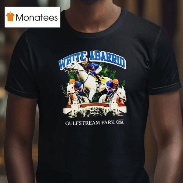 White Abarrio Gulfstream Park T Shirt