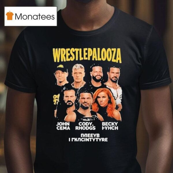 Wwe Wrestlepalooza John Cena Cody Rhodgs And Becky Lynch Final Indianapolis T Shirt