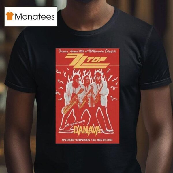 Zztop All Ages Welcome Danava Tour T Shirt