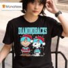 Arizona Diamondbacks Snoopy Charlie Brown Christmas Baseball T Shirt