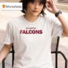 Atlanta Falcons Th Season Featuring Team Legends Logo T Shirt