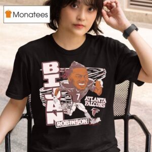 Atlanta Falcons Bijan Robinson Nfl Football Signature T Shirt