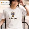 Baltimore Ravens Sunny Strong Cancer Awareness Hand Draw T Shirt