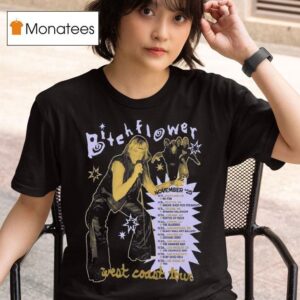 Bitchflower West Coast November Tour T Shirt