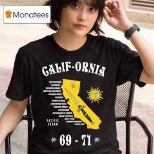 California Pacific Ocean West Coast Occult Knife T Shirt