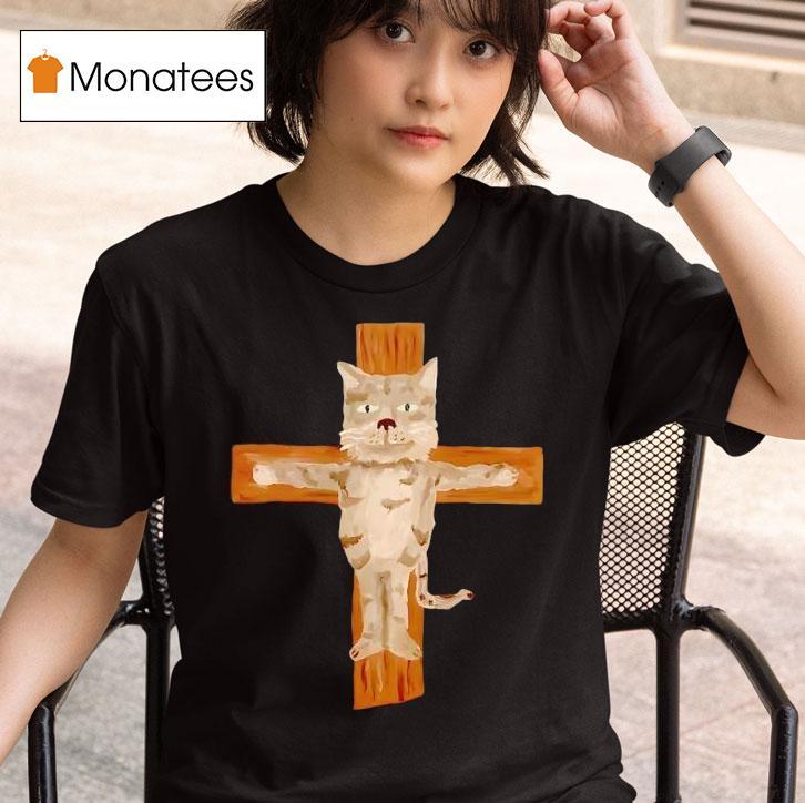 Cat Crucified T Shirt