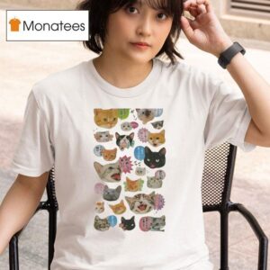 Cat Emoticons Graphic T Shirt