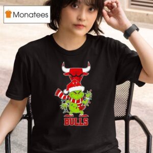 Chicago Bulls X Grinch Santa Nba Christmas T Shirt