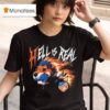 Cincinnati Hell Is Real Retro Flame T Shirt