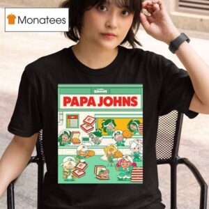 Cookie Run Kingdom Papa Johns T Shirt