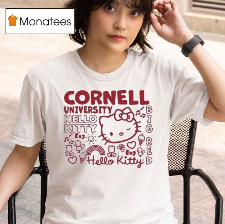 Cornell University Hello Kitty Big Red T Shirt