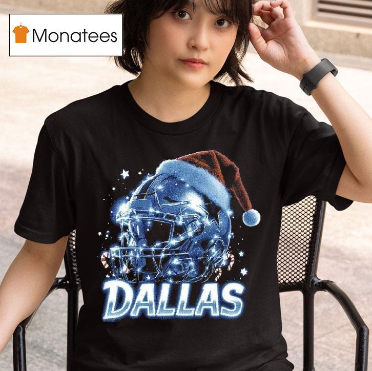 Dallas Cowboys Nfl Helmet Merry Christmas T Shirt