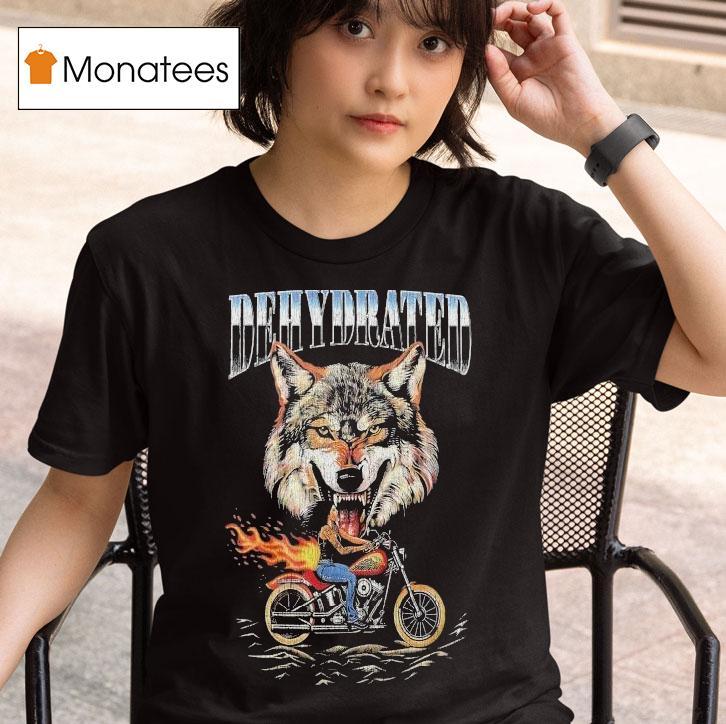 Dehydrated Harley Davidson Motorcycle Motor Wolf T Shirt