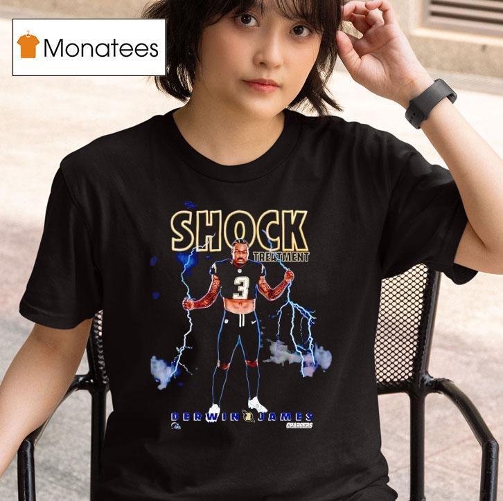 Derwin James Shock Treatment Los Angeles Chargers Football Lightning T Shirt