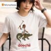 Doechii Cartoon Riding Gator Tour T Shirt