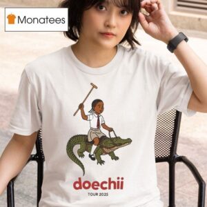 Doechii Cartoon Riding Gator Tour T Shirt