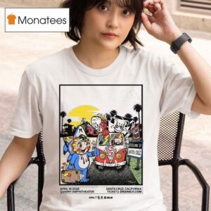 Drain Live At Quarry Amphitheater In Santa Cruz California On April Surf Punk Tour T Shirt