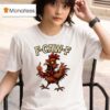 F Caw F Grumpy Rooster Middle Finger Funny T Shirt