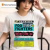 Foo Fighters Queens And The Stone Age Take Cover Tour Dates T Shirt