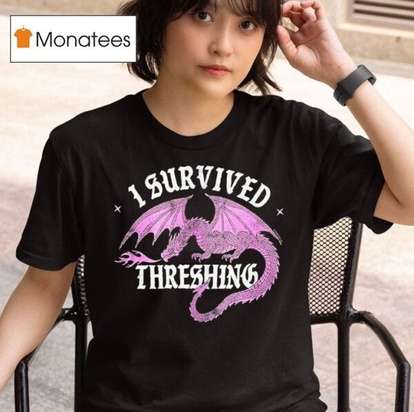 Fourth Wing I Survived Threshing Dragon T Shirt