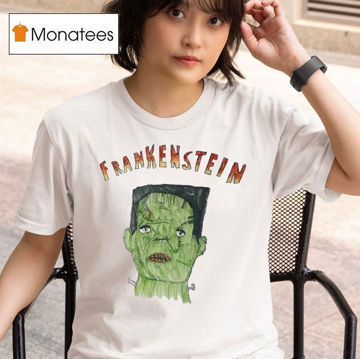 Frankenstein Drawing Horror T Shirt