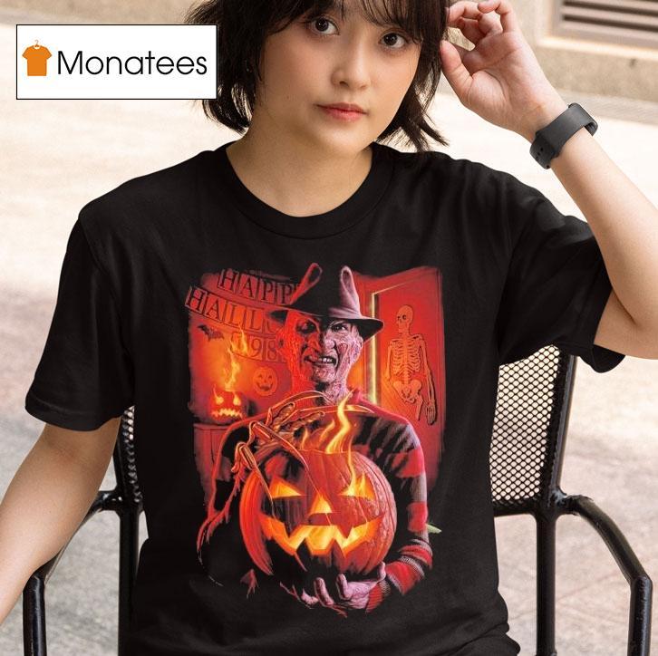Freddy Krueger Pumpkin Halloween Party Nightmare T Shirt