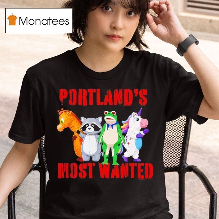 Funny Portland Protest Inflatable Protester Parody Frog T Shirt