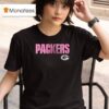 Green Bay Packers S X Breast Cancer Awareness Month Sunflower T Shirt