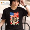 I Am Aunt Tifa Usa Flower T Shirt