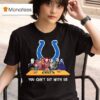 Indianapolis Colts Horror Movies Halloween You Can T Sit With Us T Shirt