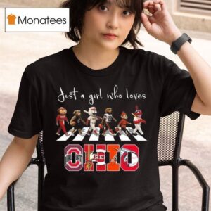 Just A Girl Who Loves Mascot Ohio City Sports All Team T Shirt