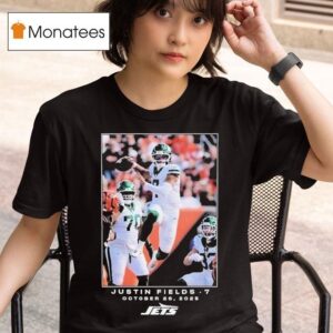 Justin Fields October New York Jets Nfl Flash Features Week T Shirt