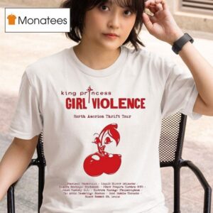 King Princess Girl Violence North America Thrift Tour Cherry T Shirt