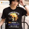 Kiss Ace Frehley Spaceman Legends Never Die Thank You For The Memories Signature T Shirt