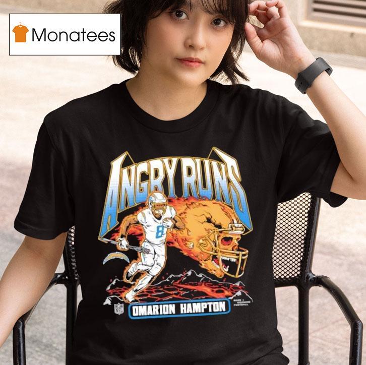 Los Angeles Chargers Omarion Hampton Angry Runs T Shirt