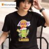 Los Angeles Lakers Christmas Grinch Santa Holiday T Shirt
