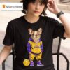 Los Angeles Lakers X Bulldog Hoop Dogs T Shirt