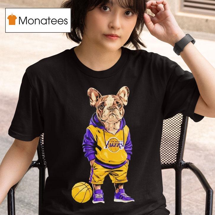 Los Angeles Lakers X Bulldog Hoop Dogs T Shirt