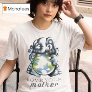 Love Your Mother Elephant Hug Earth T Shirt