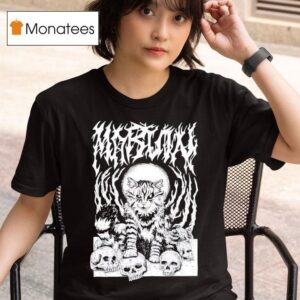 Metal Marf By Beefaroni Marvin Skull Cat Graphic T Shirt