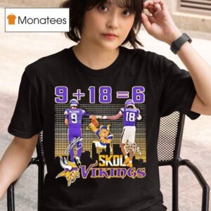 Minnesota Vikings Players J J Mccarthy Justin Jefferson Signatures T Shirt