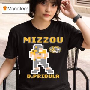 Missouri Football Beau Pribula Retro Baller Logo T Shirt