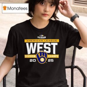 Mlb Postseason Milwaukee Brewers American League West Champions T Shirt