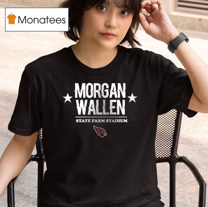 Morgan Wallen X Arizona Cardinals State Farm Stadium I M The Problem Tour T Shirt