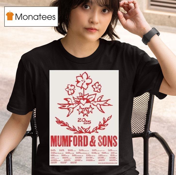 Mumford And Sons Rushmere North America Tour Schedule Dates T Shirt