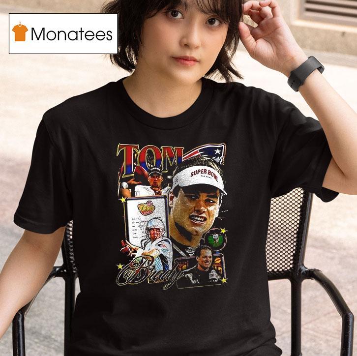 New England Patriots Tom Brady Th Round To The Goat Signature T Shirt